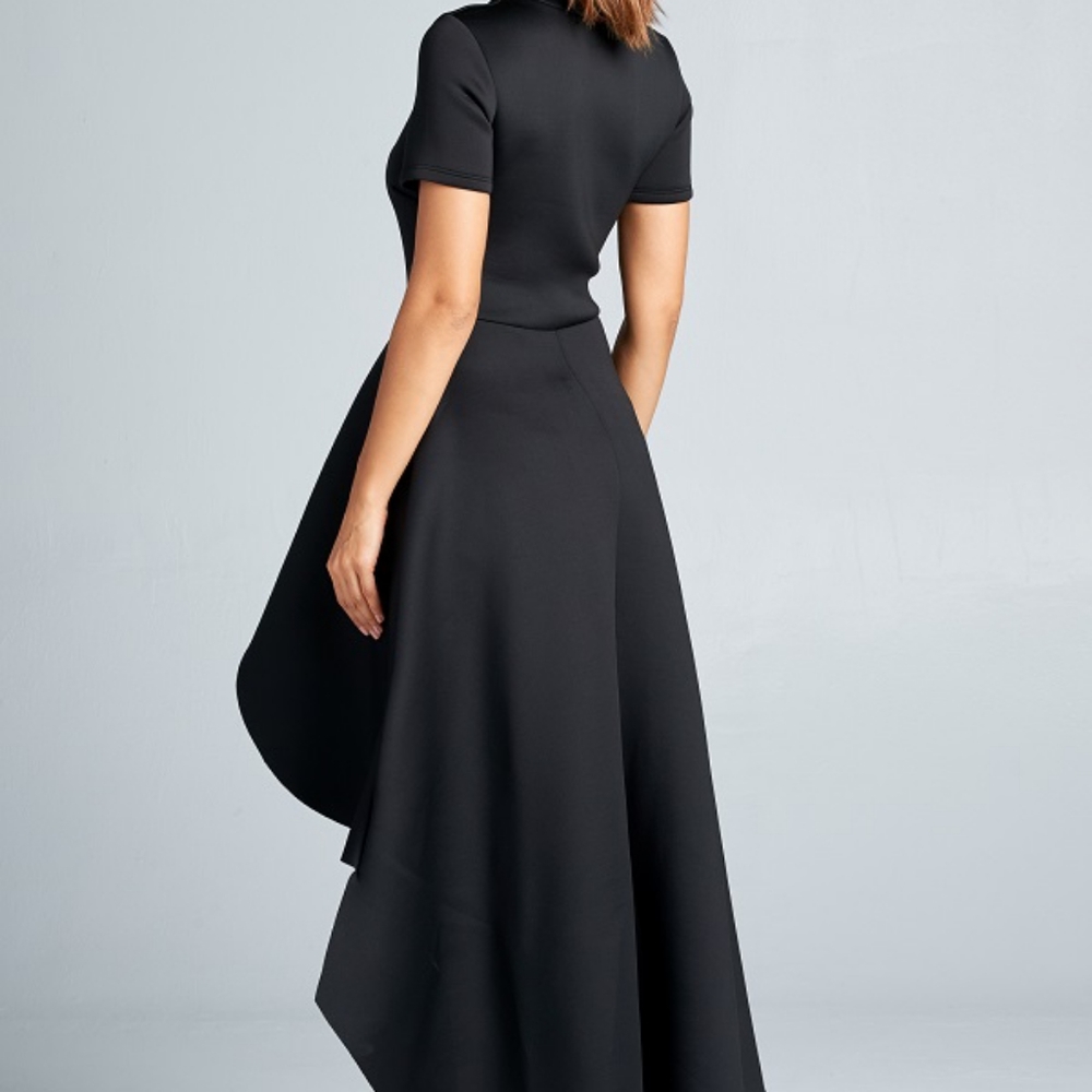 FLASH SALE TODAY ONLY Black High Low Peplum Top - Picture 4 of 5